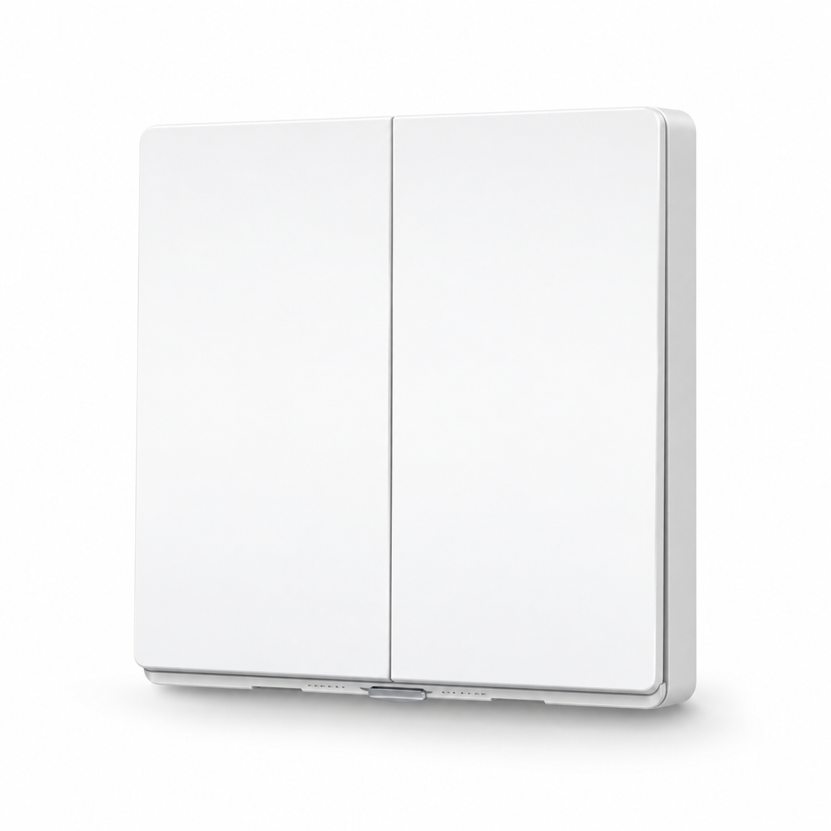 Tapo S220 Smart Light Switch 2-Gang 1-Way | No Neutral Wire Needed | Battery-Powered | App & Voice Control | Tapo Hub Required