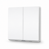 Tapo S220 Smart Light Switch 2-Gang 1-Way | No Neutral Wire Needed | Battery-Powered | App & Voice Control | Tapo Hub Required