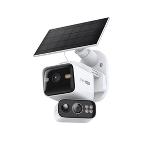 Tapo C645D Kit Solar-Powered 2K Dual-Lens Pan/Tilt Outdoor Security Camera | 165° Wide + 4.9× Telephoto Zoom | 360° Smart Tracking | Colour Night Vision | IP65