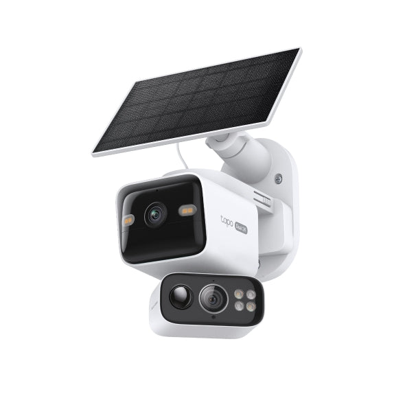 Tapo C645D Kit Solar-Powered 2K Dual-Lens Pan/Tilt Outdoor Security Camera | 165° Wide + 4.9× Telephoto Zoom | 360° Smart Tracking | Colour Night Vision | IP65