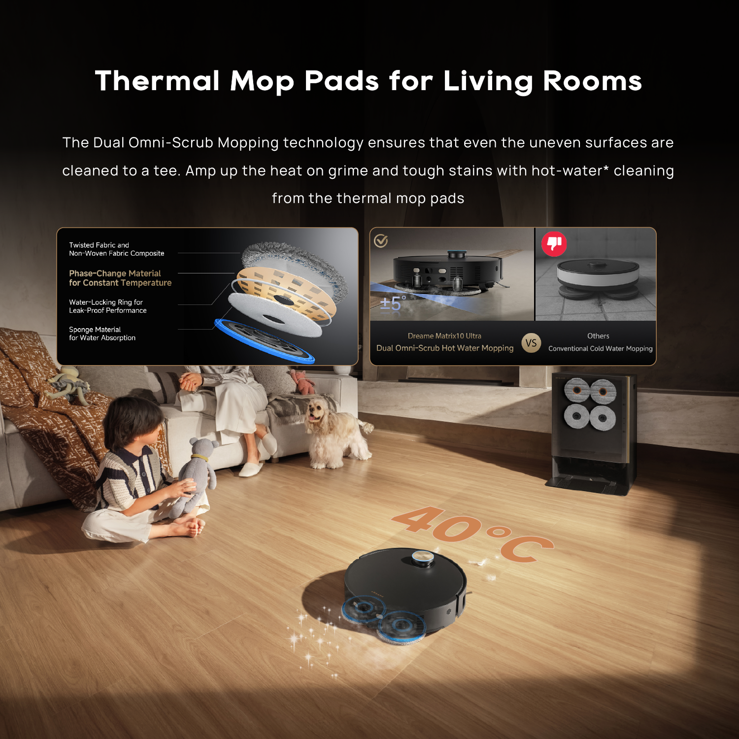【GRAND LAUNCH】Dreame Matrix10 Ultra Robot Vacuum | Multi-Mop Switching Dock | HyperStream™ Detangling DuoBrush