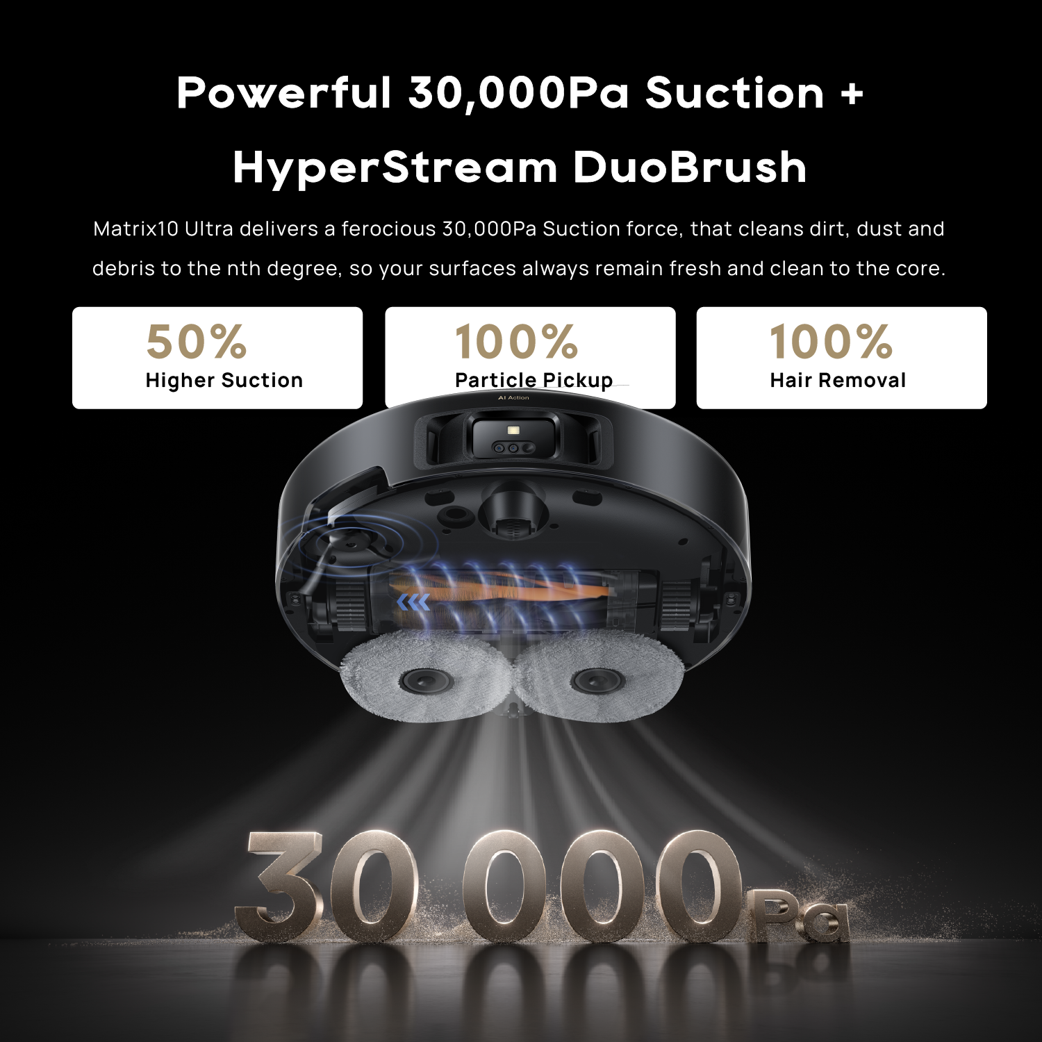 【GRAND LAUNCH】Dreame Matrix10 Ultra Robot Vacuum | Multi-Mop Switching Dock | HyperStream™ Detangling DuoBrush