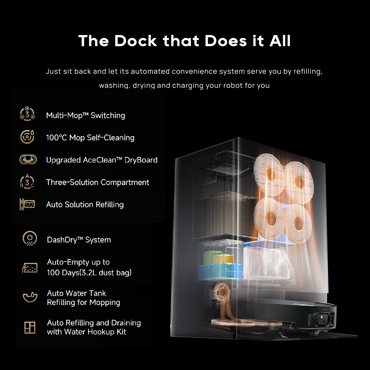【GRAND LAUNCH】Dreame Matrix10 Ultra Robot Vacuum | Multi-Mop Switching Dock | HyperStream™ Detangling DuoBrush