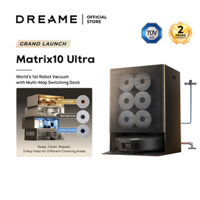 【GRAND LAUNCH】Dreame Matrix10 Ultra Robot Vacuum | Multi-Mop Switching Dock | HyperStream™ Detangling DuoBrush