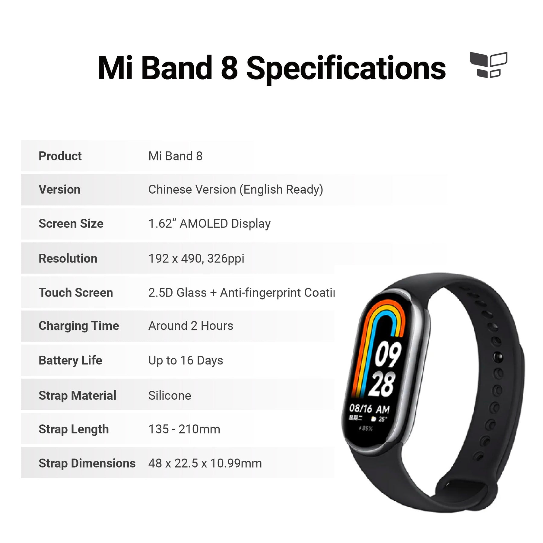 Xiaomi mi Band 8 ready to be announced