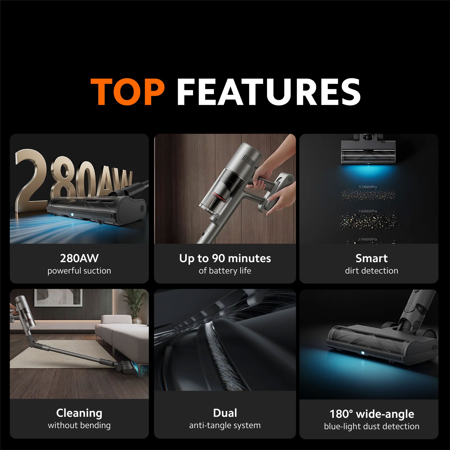 [EARLY BIRD SPECIAL PRICE] Xiaomi Mijia Cordless Stick Vacuum Cleaner 4 / 4C / 4 Pro Up to 230AW Suction | Blue Light Dust Detection |