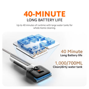 [FLAGSHIP RELEASE] Xiaomi Mijia Wet Dry Vacuum 5 Pro | 26000Pa Suction | 160°C Steam Sterilisation | Anti-Tangle | Self-Cleaning Base | 40m