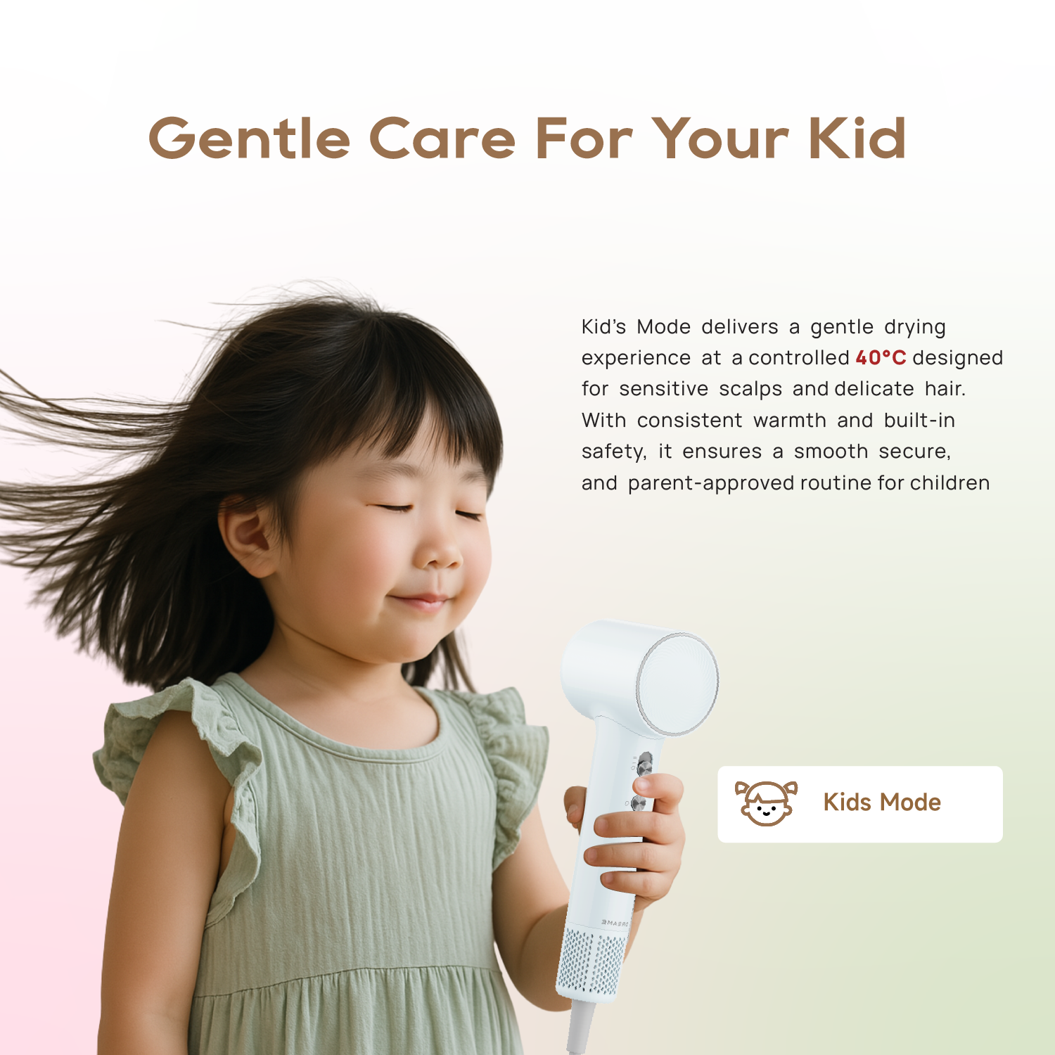 【GRAND LAUNCH】Dreame Mini Hair Dryer | 270g Lightweight | 200 million Negative Ion | 5 Temperature Levels and 2 Airflow Speed Modes