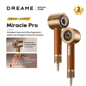 Dreame Hair Miracle Pro Hair Dryer | Deep Hair Infusion with Atomized Essence | Intelligent Heat and Airflow Regulation - Measures Distance of Hair and Automatically Adjusts Heat