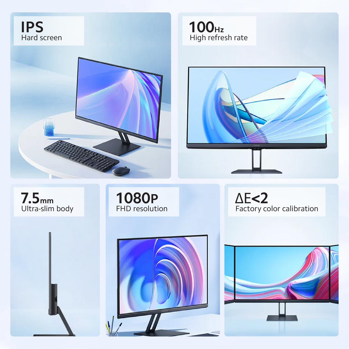 Xiaomi A24i Monitor | FHD IPS Panel | 100Hz Refresh Rate | 178° Wide Viewing Angle