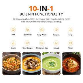Xiaomi Multifunctional Rice Cooker | 10-in-1 Functionality | Large Capacity | Efficient Heating