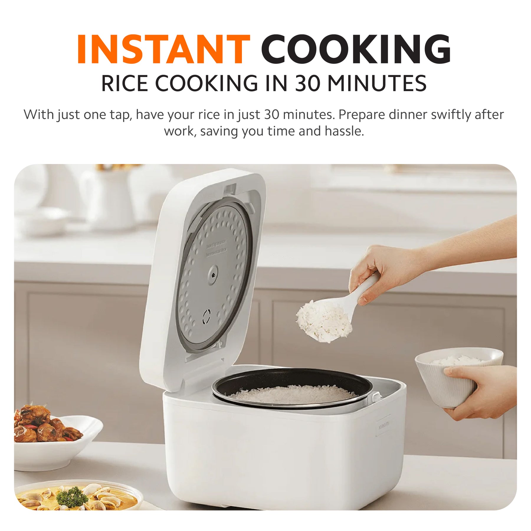 Xiaomi Multifunctional Rice Cooker | 10-in-1 Functionality | Large Capacity | Efficient Heating