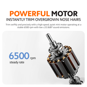 Xiaomi Nose Hair Trimmer | 6500 RPM Dual-Edge Blades | IPX5 Waterproof | Type-C Charging | 90-Min Battery