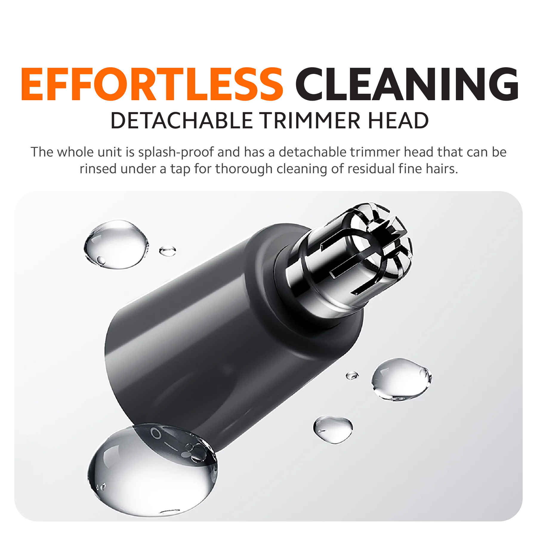 Xiaomi Nose Hair Trimmer | 6500 RPM Dual-Edge Blades | IPX5 Waterproof | Type-C Charging | 90-Min Battery
