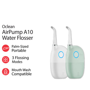 [LATEST] Oclean A10 Water Flosser Oral Mouth Irrigator Palm Sized Portable 3 Modes Mouth Wash Compatible AirPump Tech