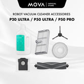 MOVA P20 Ultra / P50 Ultra / P50 Pro Ultra Robot Vacuum Cleaner Accessories Main Brush Side Brush Filter Mop Pad Dustbag