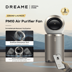 【GRAND LAUNCH】Dreame PM10 Air Purifier Fan Powered By DC Fan｜DualAirflow Modulation & Environment Detect | H13 Hepa