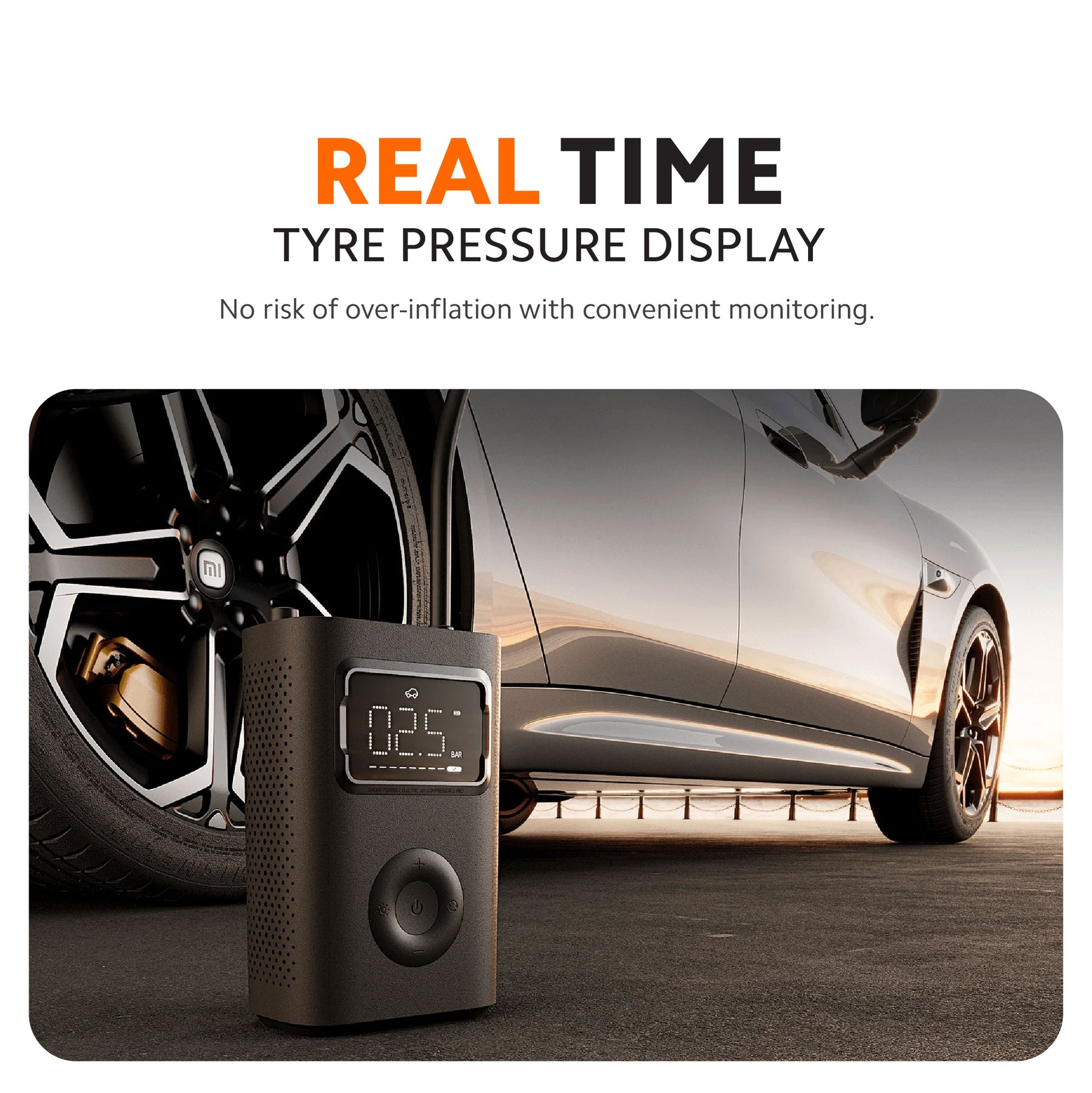 Xiaomi Mijia Air Pump 2 Pro Portable Compressor Inflatable Car Bike Tyre 150 psi Auto Pressure Detection