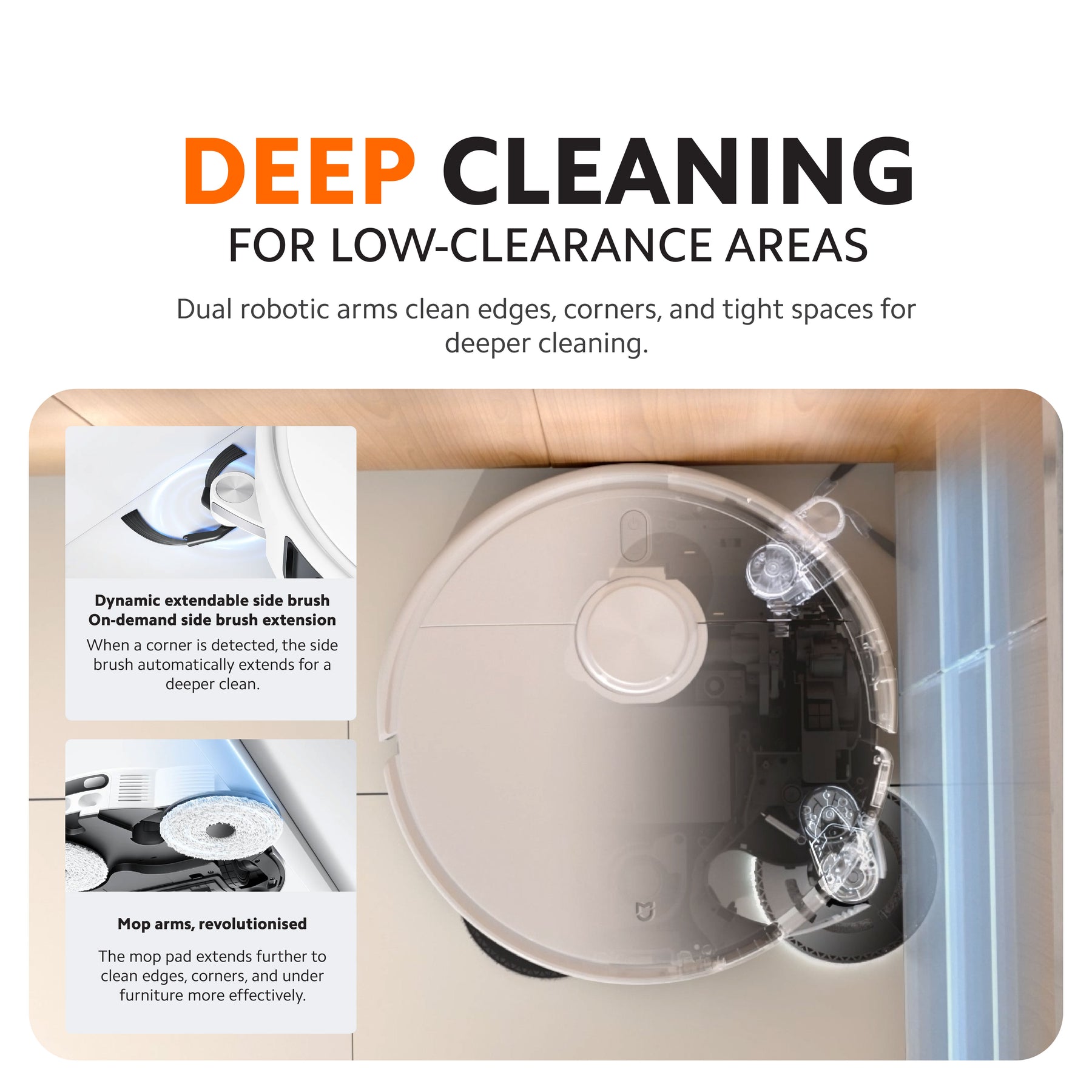 Xiaomi Smart Robot Vacuum H50 / H50 Pro | 15000Pa Powerful Suction | Auto Mop Wash & Dry | Smart Laser Navigation | Mi H