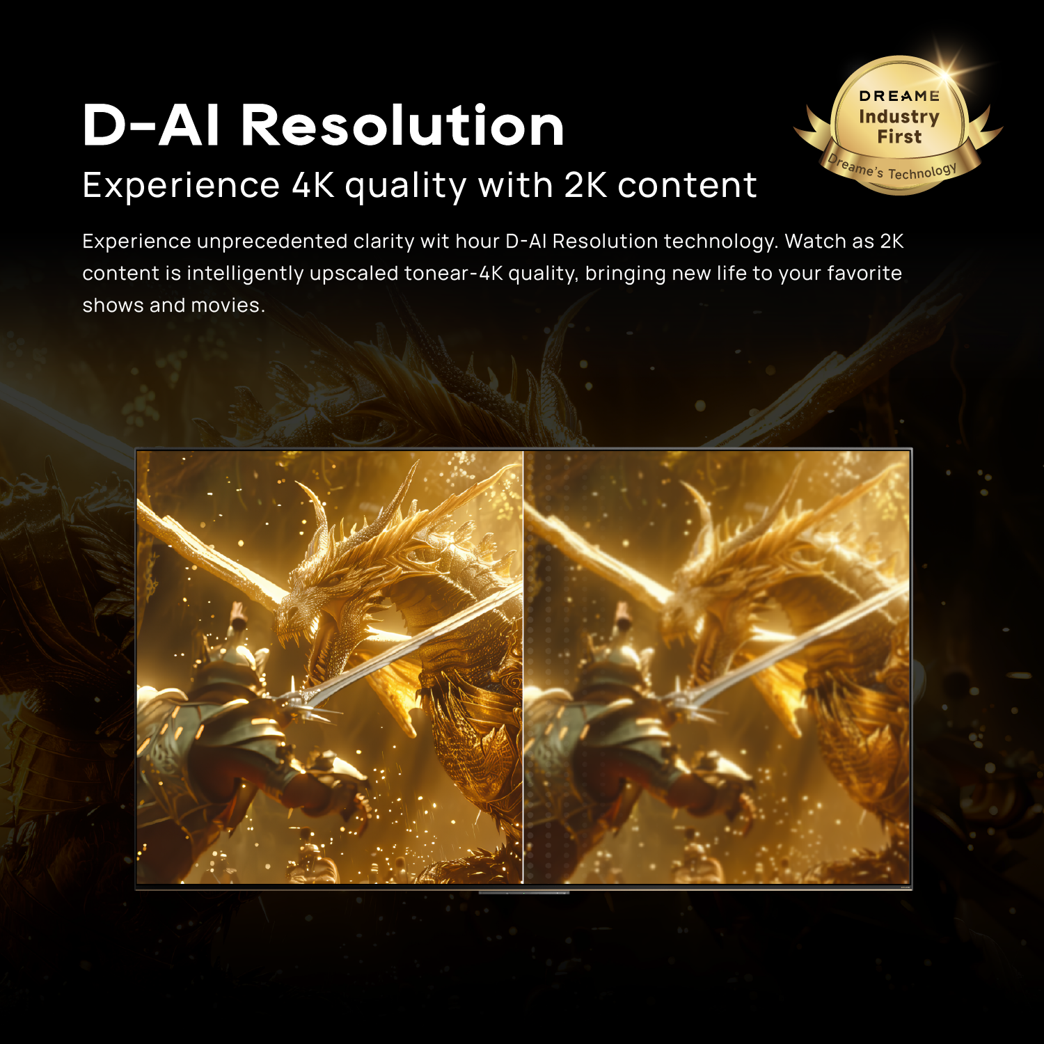 [New Launch] Dreame S100 Mini-LED 4K TV - 65 Inch | Dreame Master Sound System - Integrated Soundbar | Multiple Eye Care - Caring for Your Vision's Future