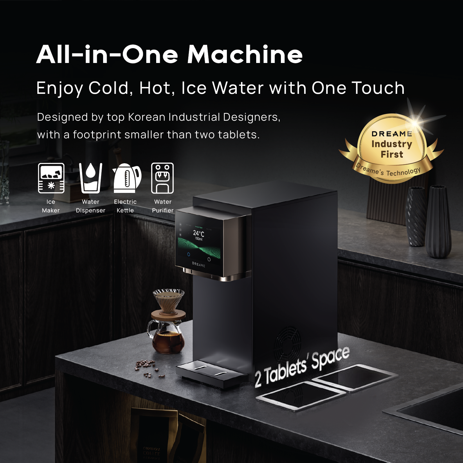 [New Launch] Dreame S1 Water Purifier | All-In-One Machine - Cold, Hot, Ice | Nano Ultrafiltration System - 7 Layer Filtration System