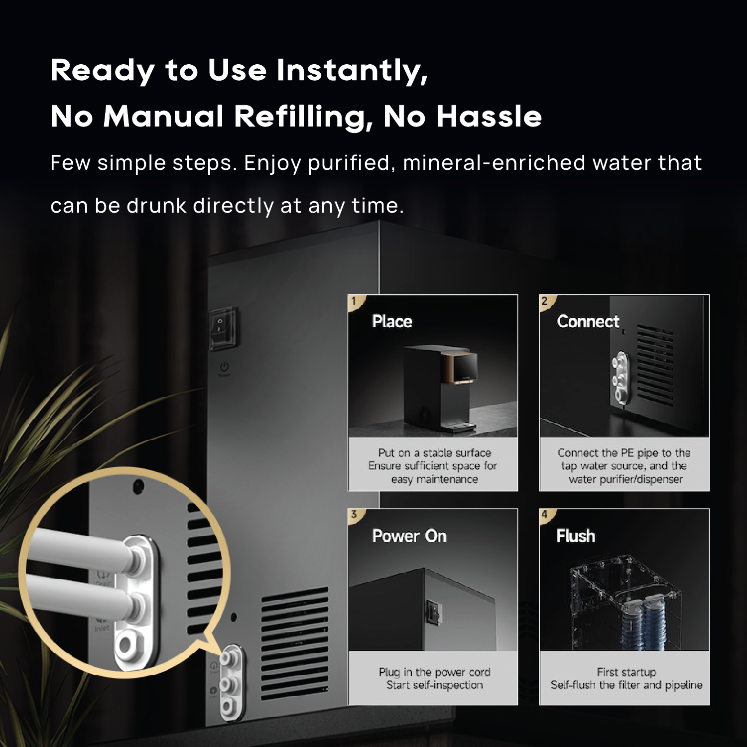 [New Launch] Dreame S1 Water Purifier | All-In-One Machine - Cold, Hot, Ice | Nano Ultrafiltration System - 7 Layer Filtration System