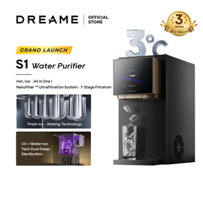 [New Launch] Dreame S1 Water Purifier | All-In-One Machine - Cold, Hot, Ice | Nano Ultrafiltration System - 7 Layer Filtration System