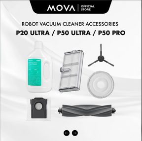 Mova P50 Ultra/P50 Pro Ultra Robot Vacuum Cleaner Accessories