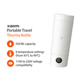 Xiaomi Portable Electric Hot Water Cup Kettle 110/220V Travel 350 ML 6 Modes 45 to 99 degrees Compact Light Weight