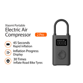 Xiaomi Mijia Air Pump 2 Pro Portable Compressor Inflatable Car Bike Tyre 150 psi Auto Pressure Detection