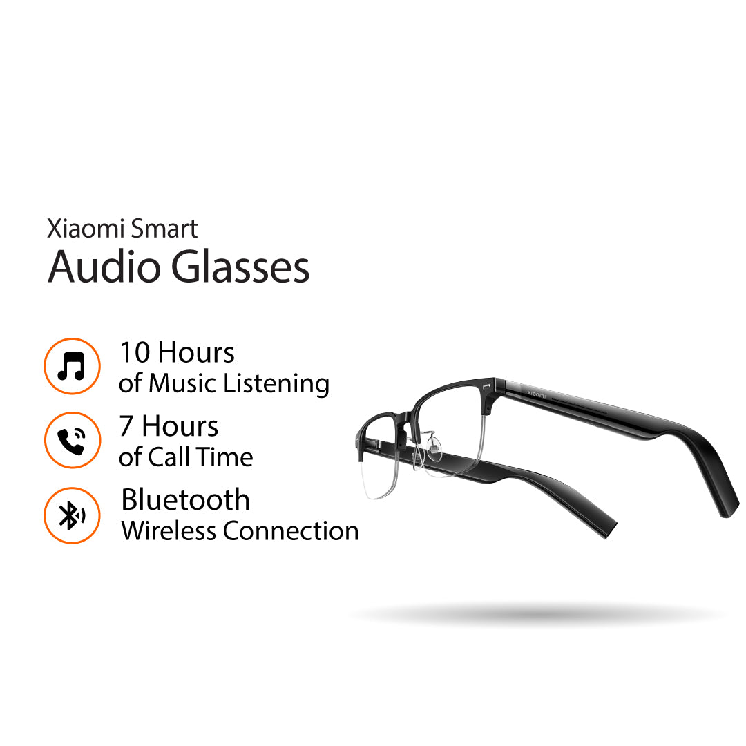 Xiaomi Smart Audio Glasses Listen Music Call Bluetooth 10 Hours Battery For Music 7 Hours For Calls Noise Cancellation