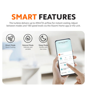 [LATEST] Xiaomi Smart Tower Fan 2 | 150° Wide Coverage | Natural Breeze Simulation | Quiet Operation | Smart Control