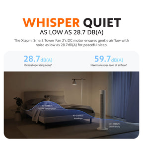 [LATEST] Xiaomi Smart Tower Fan 2 | 150° Wide Coverage | Natural Breeze Simulation | Quiet Operation | Smart Control