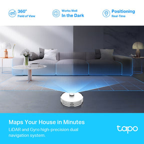 [SPECIAL $25 OFF] LATEST TP-Link Tapo RV30 Plus LiDAR Navigation Robot Vacuum Cleaner & Mop | Smart Auto-Empty Dock