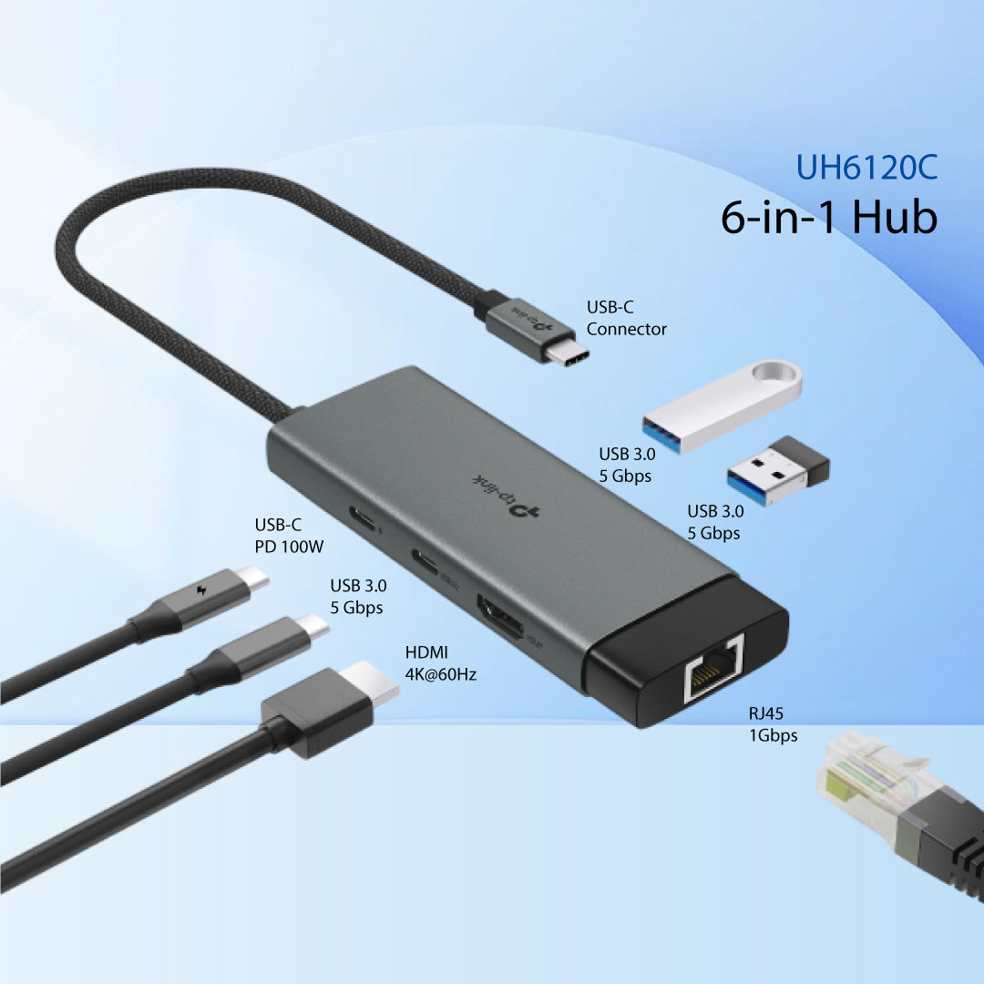 TP-Link Tapo USB 3.0 Hub | 9-in-1 HUB | Multi USB Splitter Hub | 4K 60Hz 5Gbps HUB | PD100W USB A USB-C HDMI Type-C Hub for Macbook/Laptop/iPhone