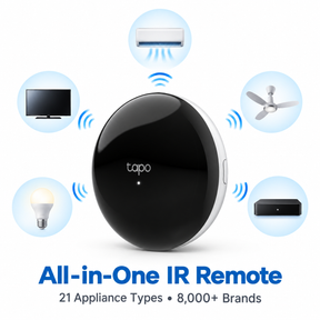 Tapo H110 Smart IR & IoT Hub | All-in-One Universal Remote for Aircon, TV & Fans | Matter Certified | Works with Siri, Alexa & Google