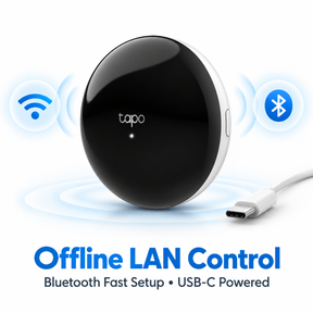 Tapo H110 Smart IR & IoT Hub | All-in-One Universal Remote for Aircon, TV & Fans | Matter Certified | Works with Siri, Alexa & Google