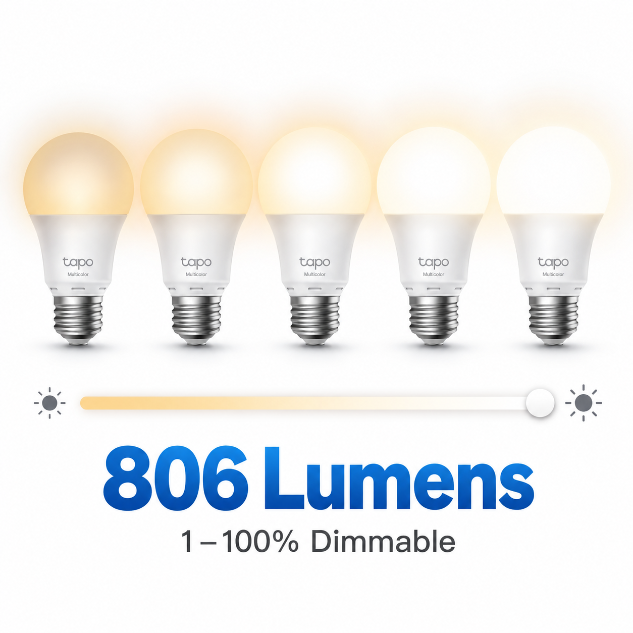 Tapo L530E TP-Link Smart Wi-Fi LED Light Bulb 16 mil Colors  (E27/No Hub required/Google Assistant) Single Pack / 4 Pack