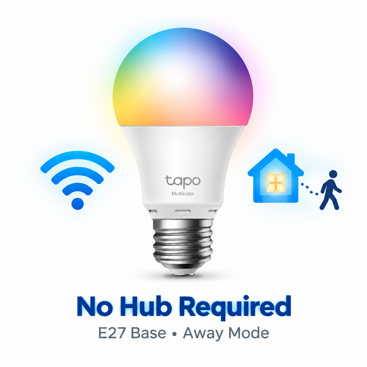 Tapo L530E TP-Link Smart Wi-Fi LED Light Bulb 16 mil Colors  (E27/No Hub required/Google Assistant) Single Pack / 4 Pack