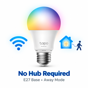 Tapo L530E TP-Link Smart Wi-Fi LED Light Bulb 16 mil Colors  (E27/No Hub required/Google Assistant) Single Pack / 4 Pack