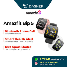 Amazfit Bip 5 Ultra-large 1.91" Display Bluetooth Phone Calls 4 Satellite Positioning Systems 120+ Sports Modes
