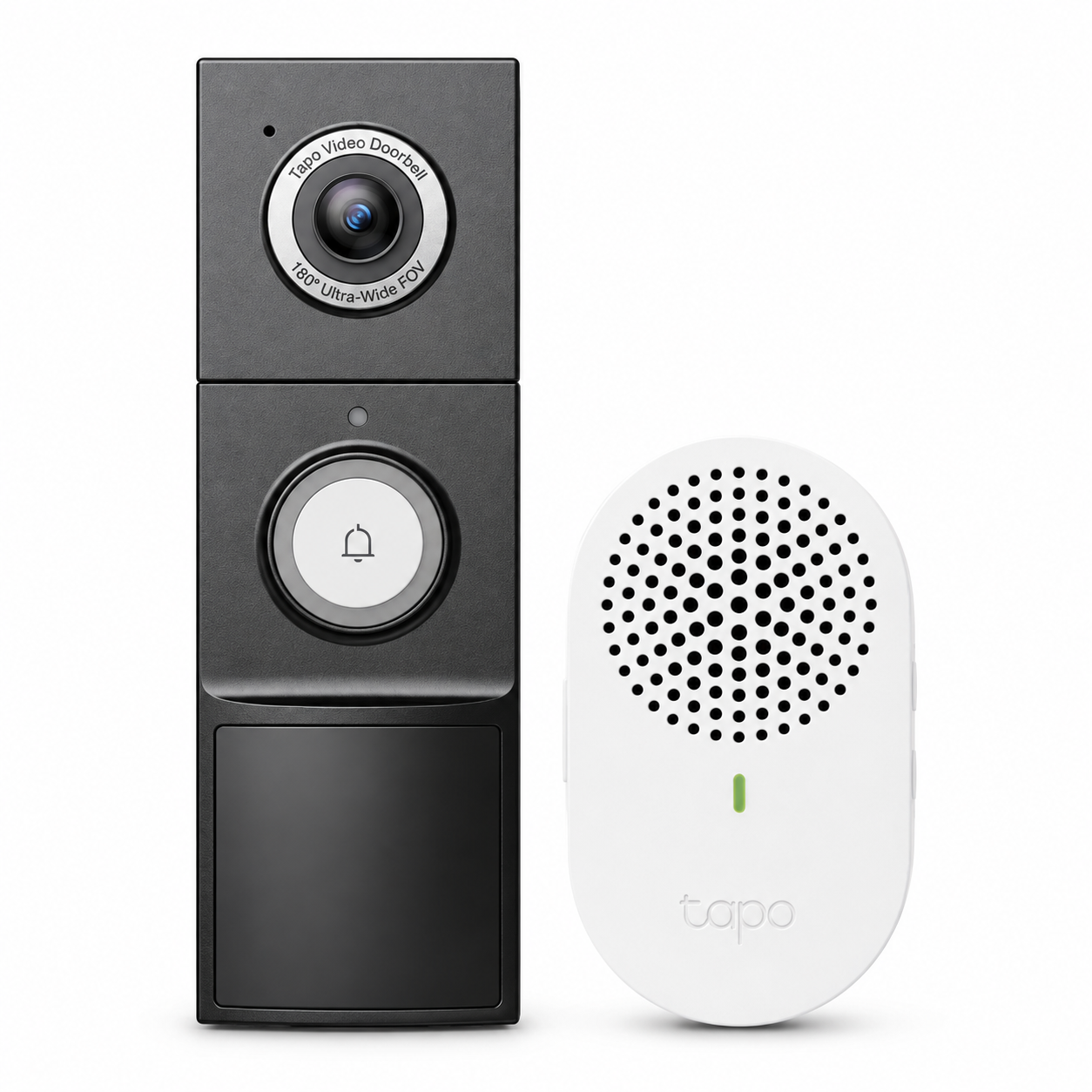 Tapo D235 2K 5MP Video Doorbell Camera with Chime | 180° Head-to-Toe View | Battery or Hardwired | Colour Night Vision | Smart AI Detection