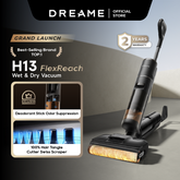 【NEW】Dreame H13 FlexReach Wet and Dry Cordless Vacuum Cleaner | Deodorant Stick Odor Suppression | 90°C Hot Wash & Dry