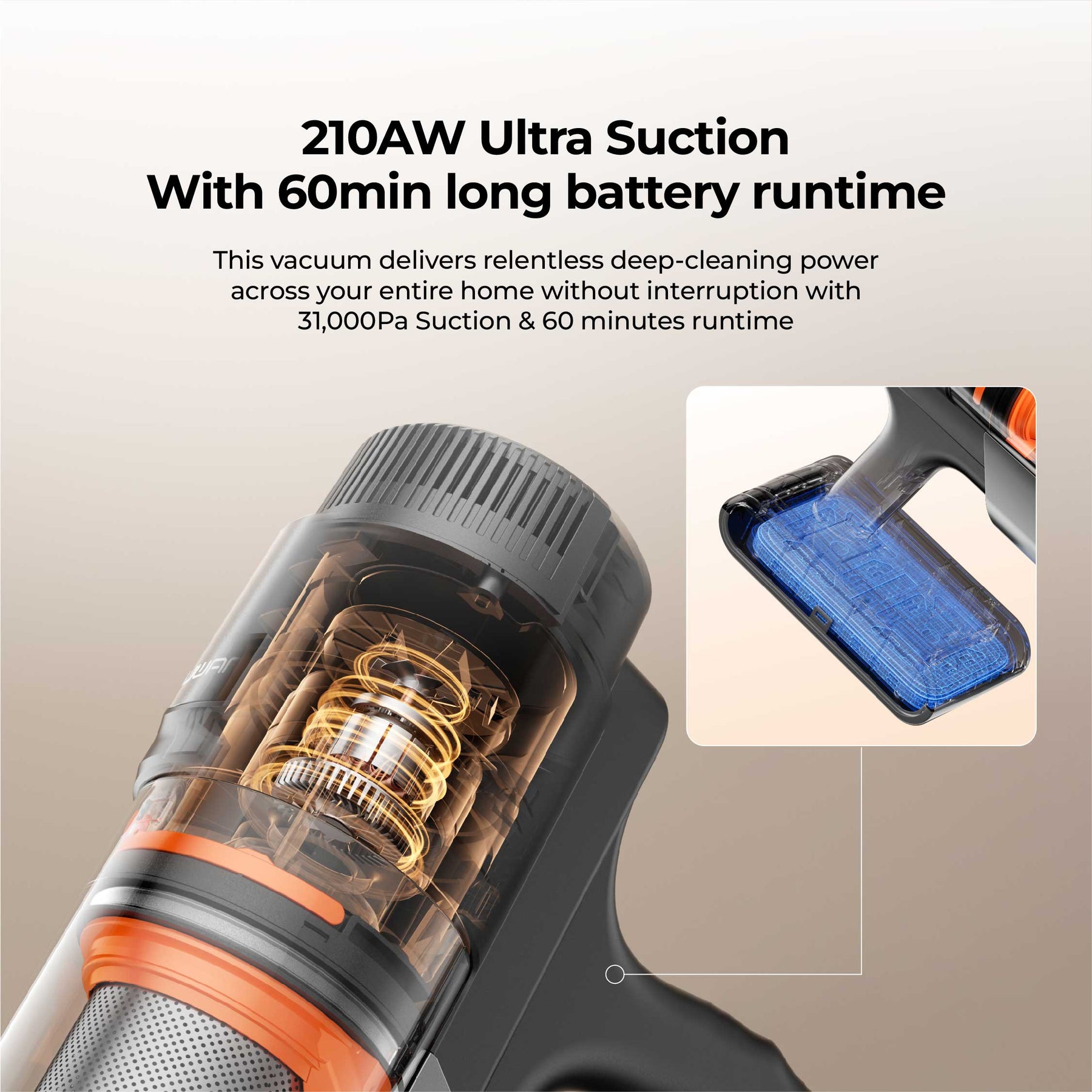 Uwant V600 Stick Vacuum Cleaner