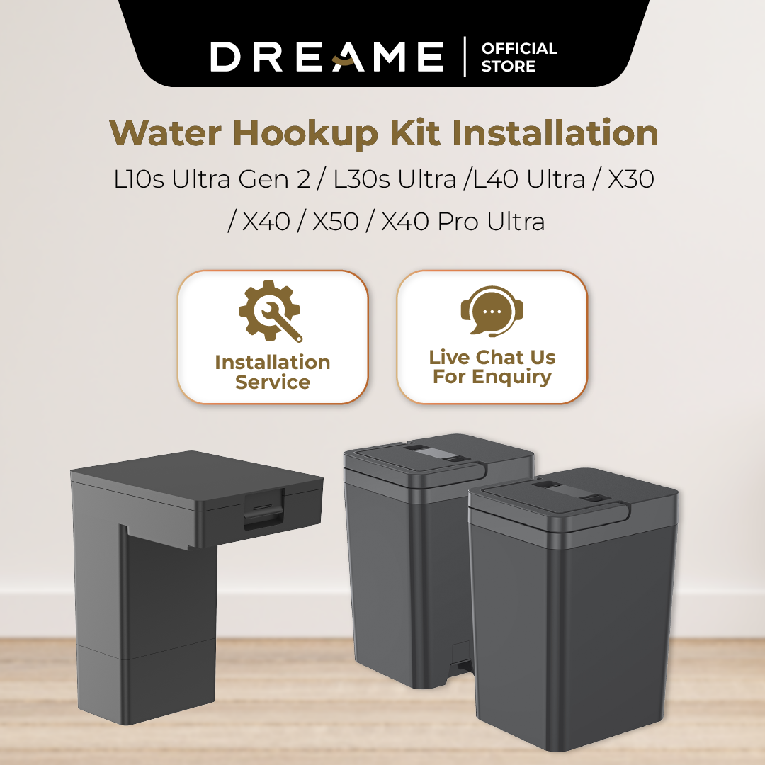 Dreame L10s Pro Ultra / L20 Ultra / L10s Ultra Gen 2 / L40 Ultra / X30, X40, X50 Series / X40 Pro Ultra Water Hookup Kit Installation