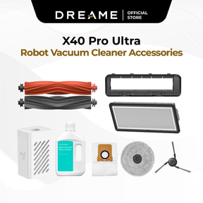 Dreame X40 Pro Ultra Robot Vacuum Cleaner Accessories Main Brush Side Brush Filter Mop Pad Dustbag Detergent