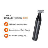 Xiaomi Uniblade Trimmer X300 14 Modes 60 Mins Battery Zero Irritation Omnidirection Shaving Head Wireless Charging