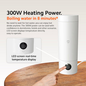 Xiaomi Portable Electric Hot Water Cup Kettle 110/220V Travel 350 ML 6 Modes 45 to 99 degrees Compact Light Weight