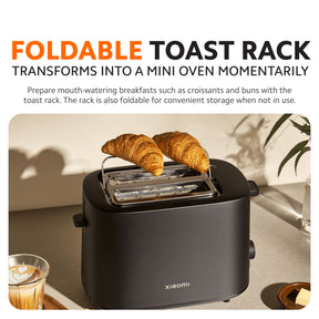 Xiaomi Toaster | Smart Digital Timer, 4 Browning Settings, Even Heating, Removable Crumb Tray | Energy-Efficient Modern