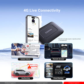 DDPAI Z50 Pro 4K GPS Front & Rear Super Capacitor Dash Cam with 4G Connectivity & ADAS
